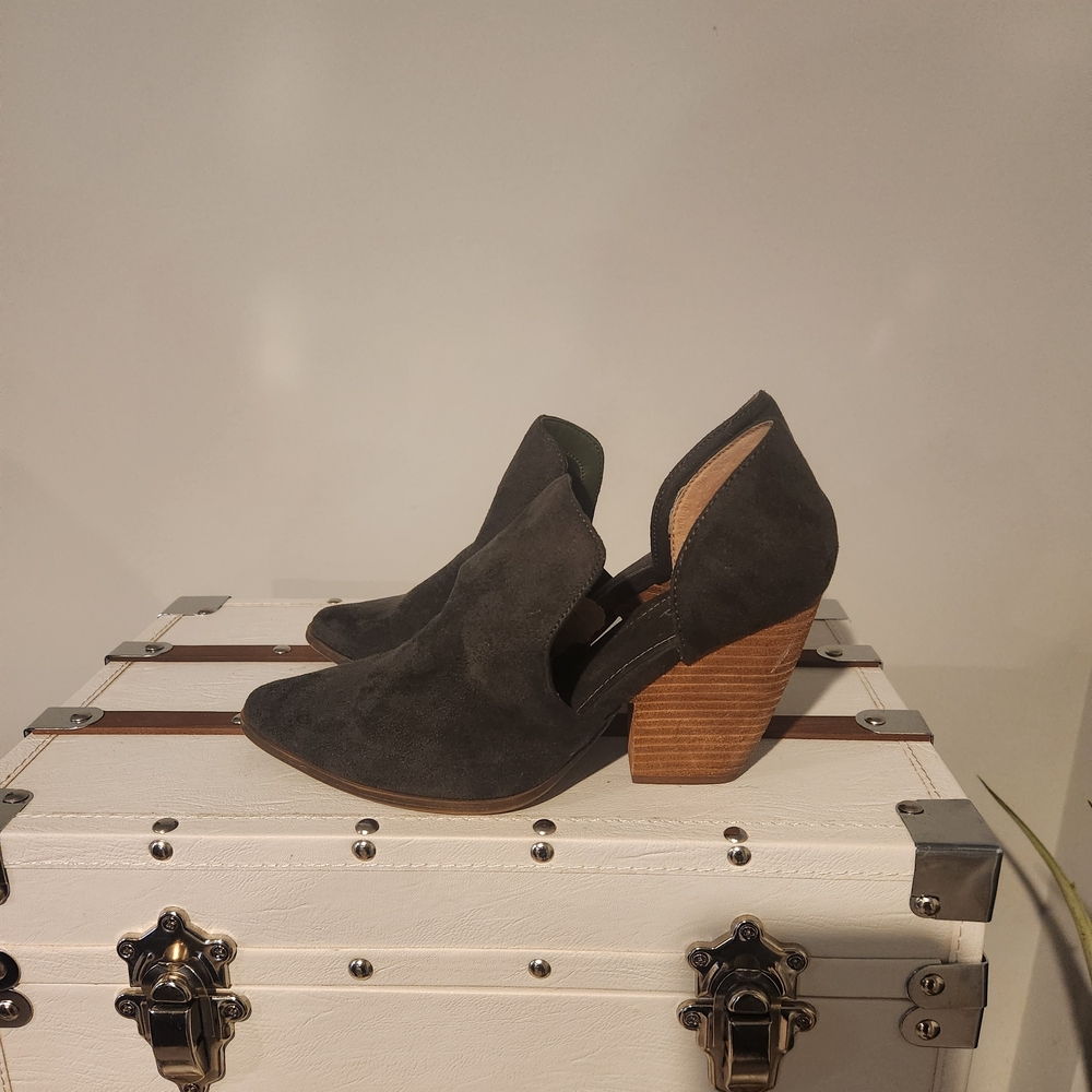 Women's Black Suede Ankle Boots
